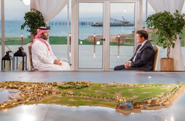 Preparations for HRH Crown Prince Mohammed bin Salman's Interview with Fox News, 2023